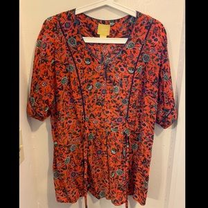 Maeve Anthropologie Silk Shirt